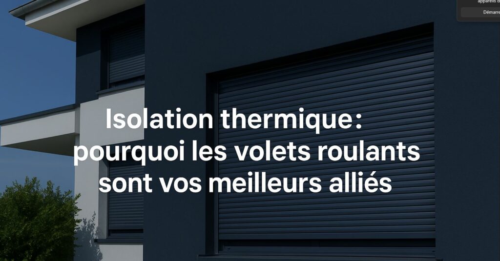 Isolation thermique : pourquoi les volets roulants sont vos meilleurs alliés 4 Isolation thermique